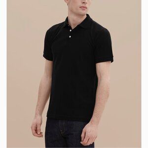 Händvaerk Black Pique 100% Pima Cotton Polo Medium